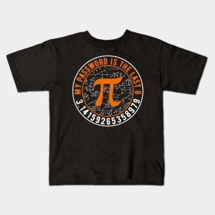 Funny Pi Password – Math Geek & Nerd Humor Design Kids T-Shirt